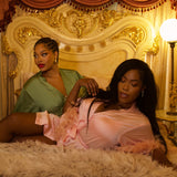 The Darling | Short Luxury Satin Feather Robe